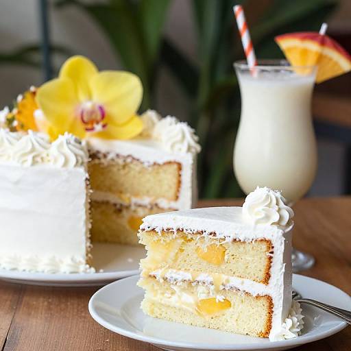 Tropical Bahama Mama Layer Cake