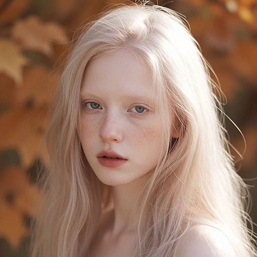Ethereal Auburn Hair Autumn Portrait