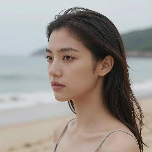 Stunning Beachhead Portrait with Bokeh Effect