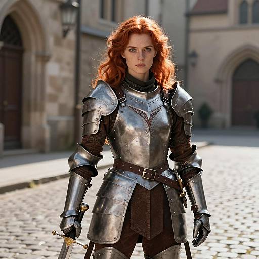 Cinematic Female Warrior Cosplay Portrait