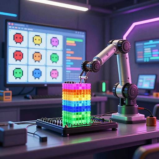 Futuristic AI Pixel Sprite Generator