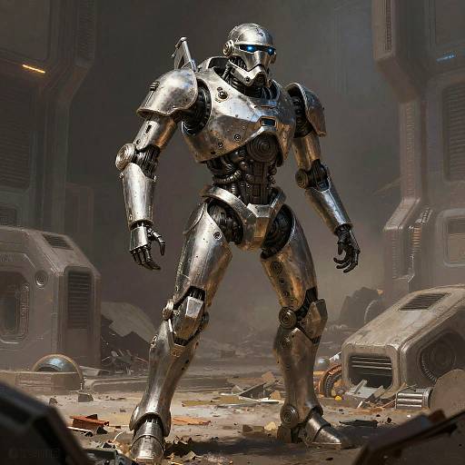 Futuristic B1 Battle Droid Concept Art