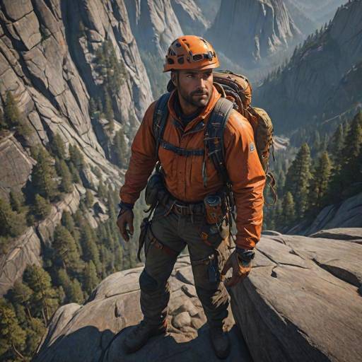 Epic Mountain Climber in Yosemite Epic Mountain Climber in Yosemite