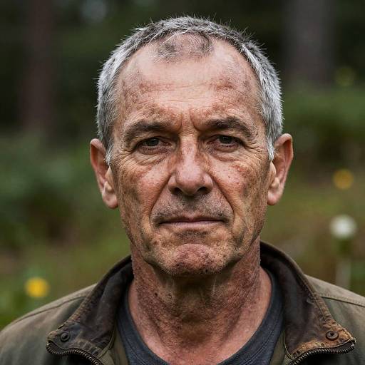 Timeless Rugged Lumberjack in Nature