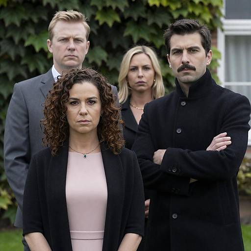 Serious Group Portrait in Nature