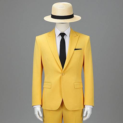 Man in Yellow Suit Fancy Dress