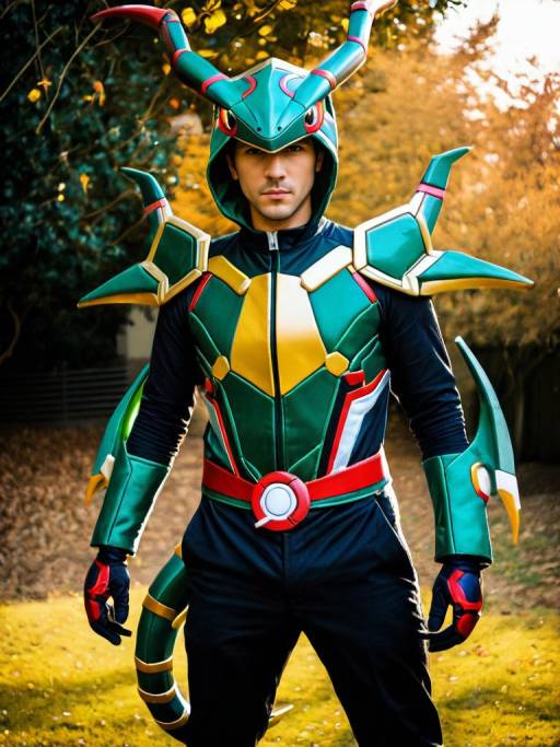 Realistic Rayquaza Cosplay by Man