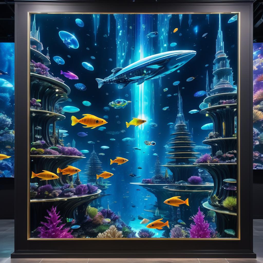 Epic Underwater City with Robotic Fish