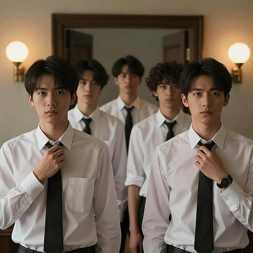 Mysterious Gathering of Five Men