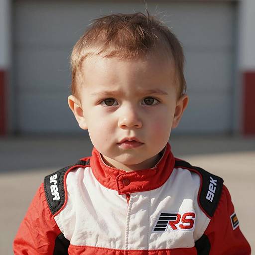 Photorealistic Portrait of Young Racer
