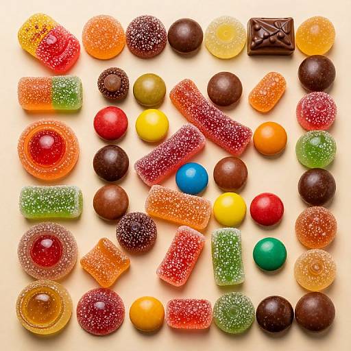 Colorful Candy Mosaic Pattern