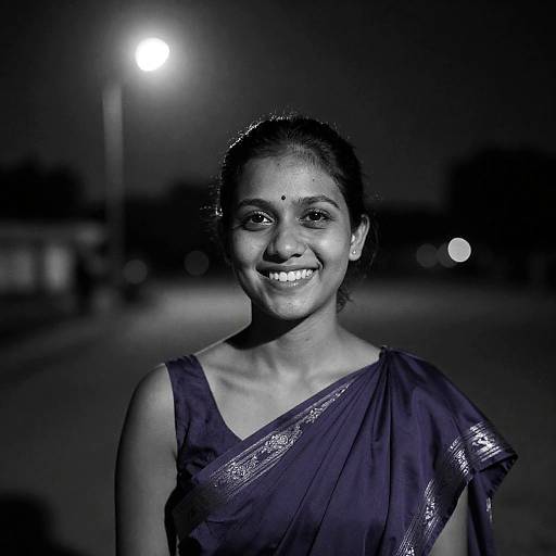 Moonlit Violet Pagne 35mm Film Portrait