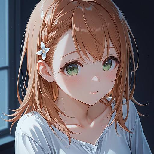 Illustration of Hanasato minori, project sekai in the style of Hazuki (nyorosuke)