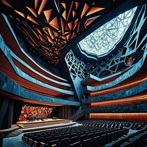 Futuristic Concert Hall Interior