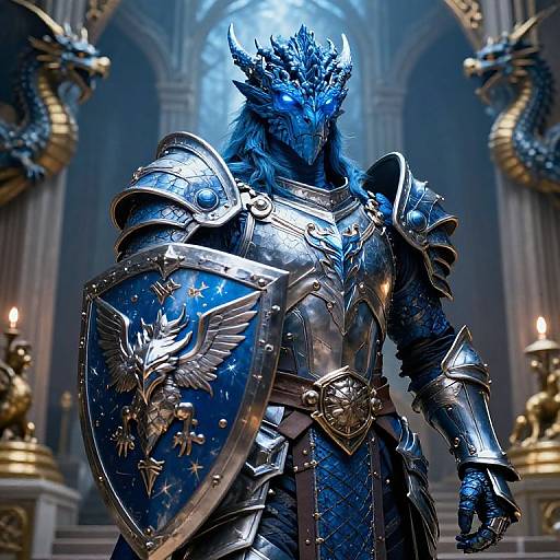 Dragonborn Paladin of Bahamut Portrait