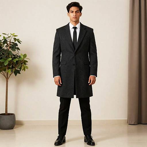 Man in Black Formal Coat and Suit