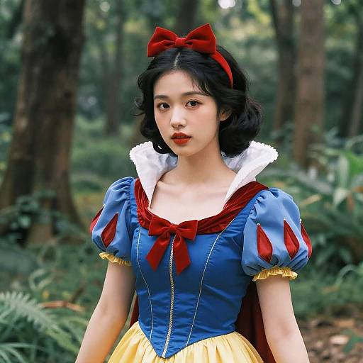 Digital Portrait of Asian Snow White
