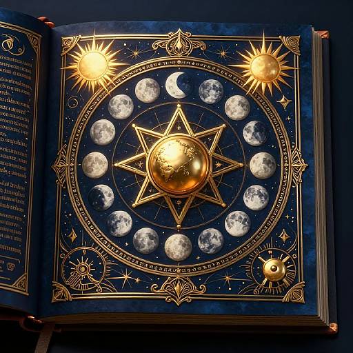 Symmetrical Celestial Grimoire Page