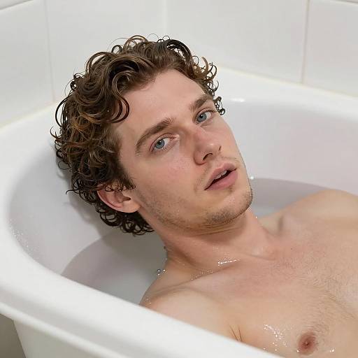 Serene Moment in a Bathtub