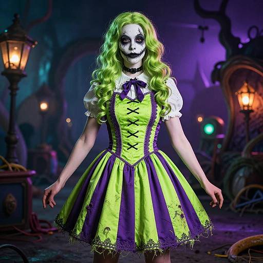 Boebert in Beetlejuice Gothic Dress