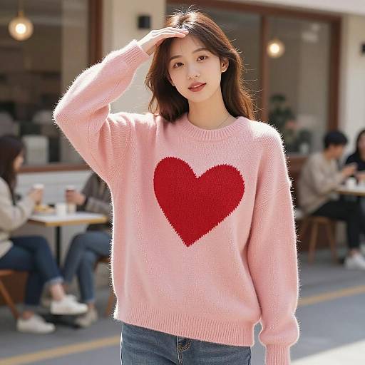 Fashionable Young Woman in Urban Setting