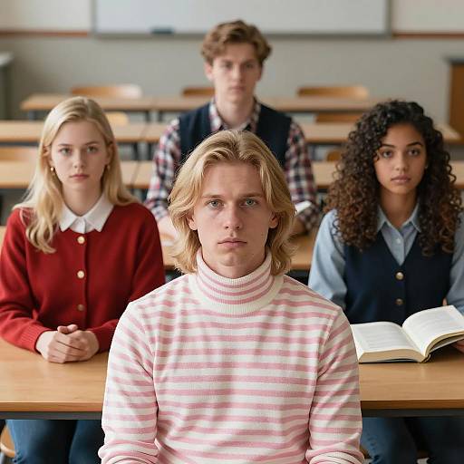 Classroom Scene with Diverse Students