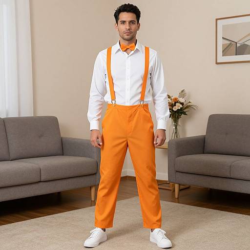 Man in Candy-Themed Costume