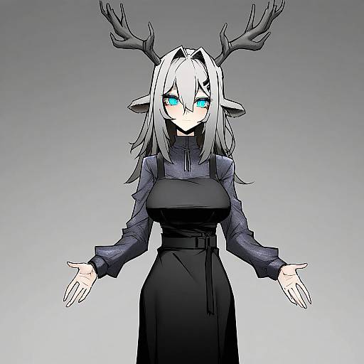 Illustration of Alina (arknights), arknights in the style of Jin (mugenjin)