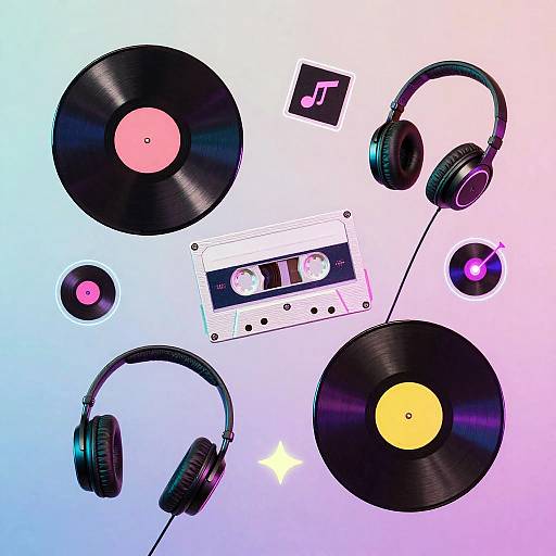 Surreal Retro-Futuristic Music Blend