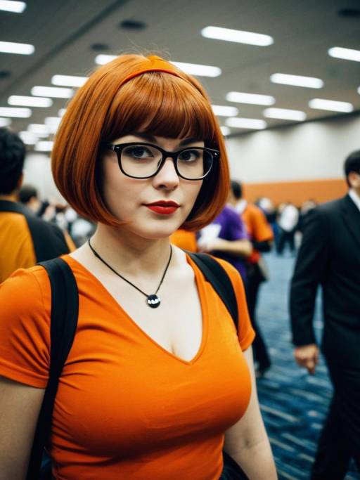 Candid Velma Costume Portrait at Convention