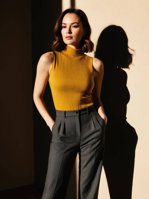 Chic Contemporary Fashion Ensemble for Women