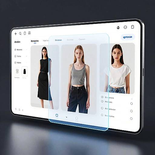Futuristic Photo Clothes Removal Interface