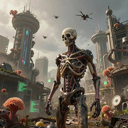 Disgraced Biotech Splicer in Overgrown Metropolis