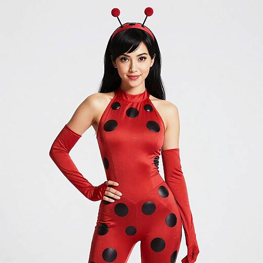 Woman in Ladybug Costume
