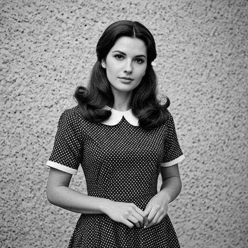 1960s Italian Woman in Vintage Dress