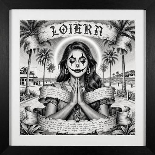 Chicano Art: Praying Woman with Halo