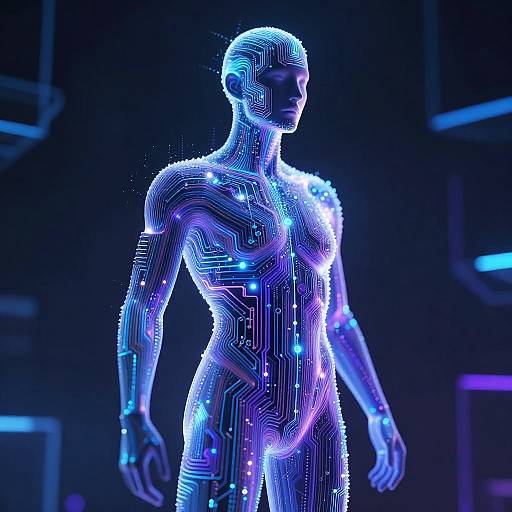 AI Creation in Luminescent Circuitry