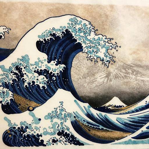 Tattoo-Inspired Great Wave Artwork