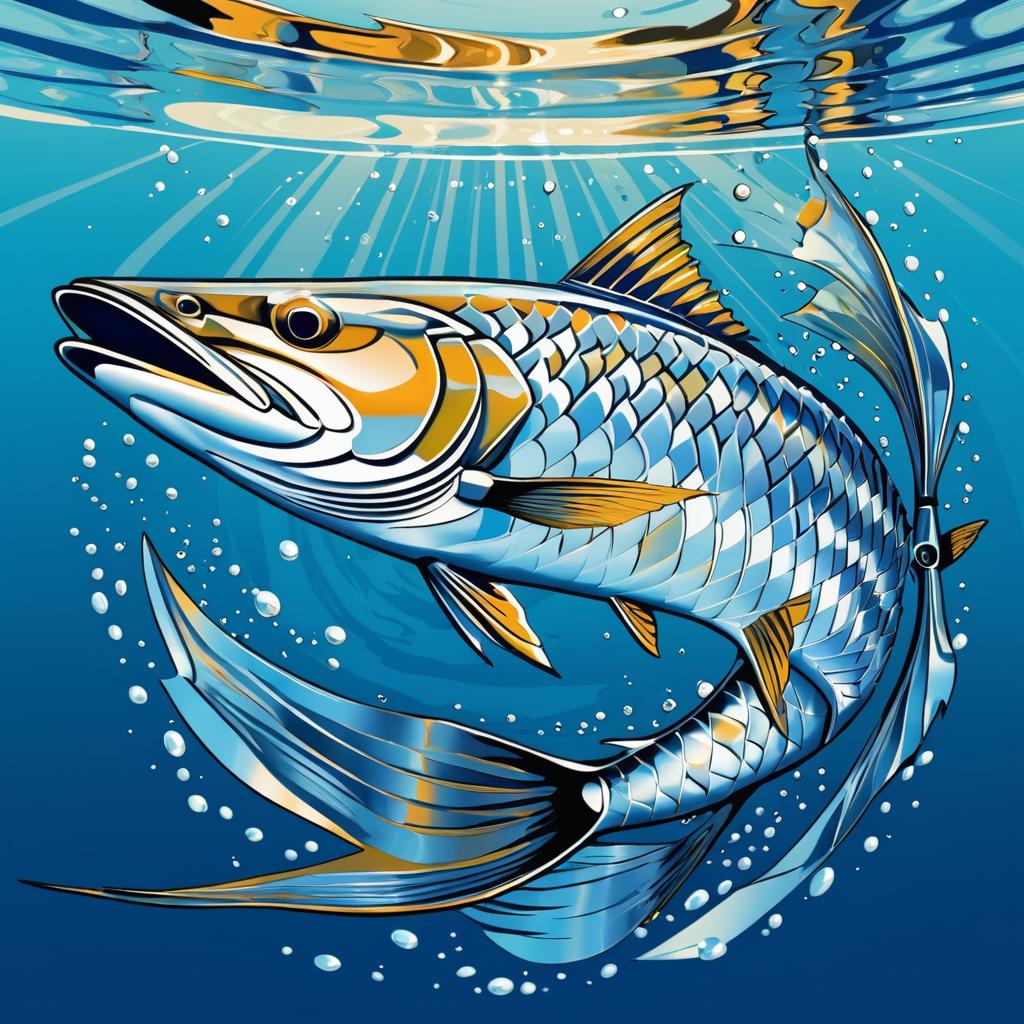 Bold Tarpon Logo Illustration Design