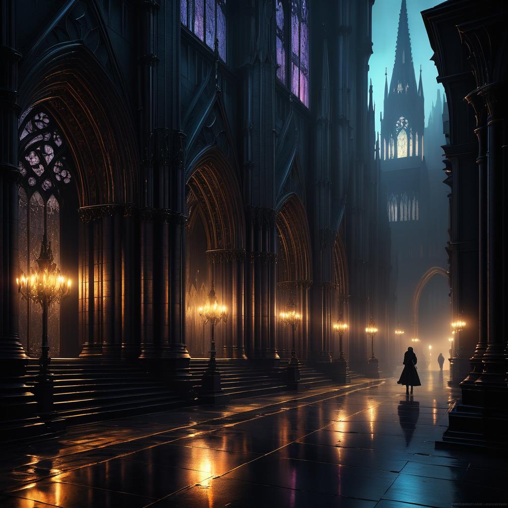 Gothic Cathedral Sunrise in Stunning Detail