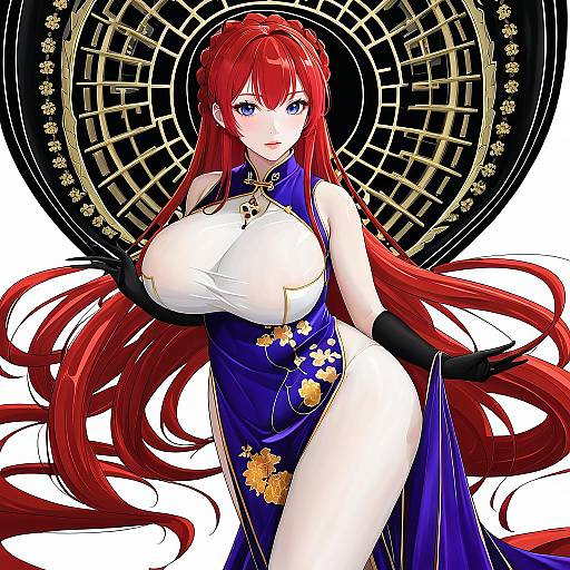 Illustration of Monarch (azur lane), azur lane in the style of Habsida (habsida hpy)