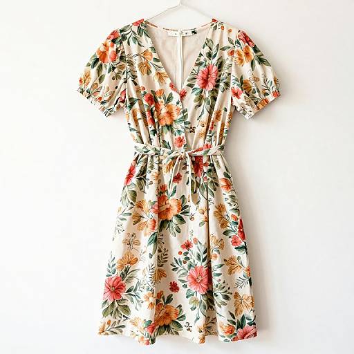 Vintage 80s Floral Day Dress