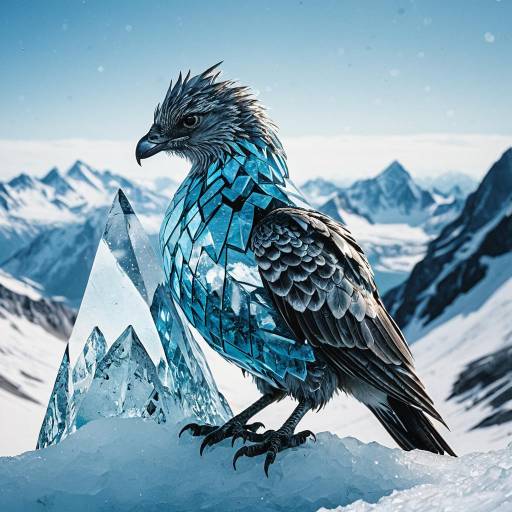 Magical Ice Phoenix Chick in Crystal Peak