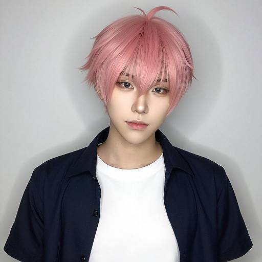 Realistic Portrait of Natsu Costume Male