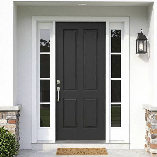 Home Front Entry Door with Sidelight