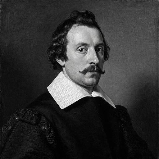 Tudor Machiavellian Black & White Portrait