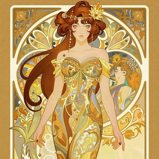 Erotic Woman Illustration Fusion Styles