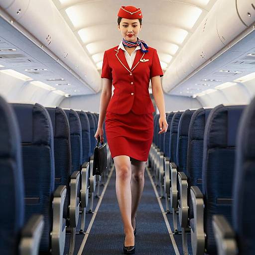 Flight Attendant in Fifth Element Costume