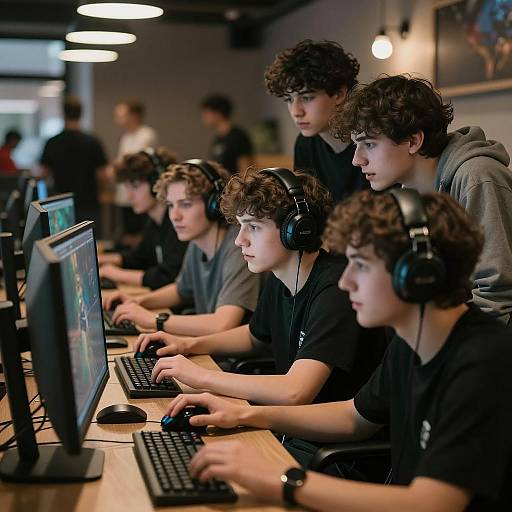 Gathered Friends in a Copenhagen Cafe