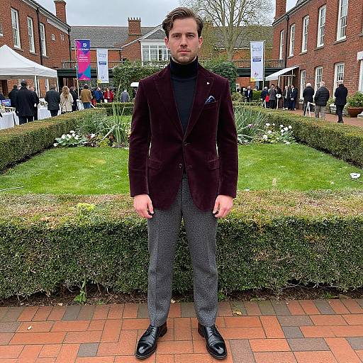 Confident Man in Elegant Attire